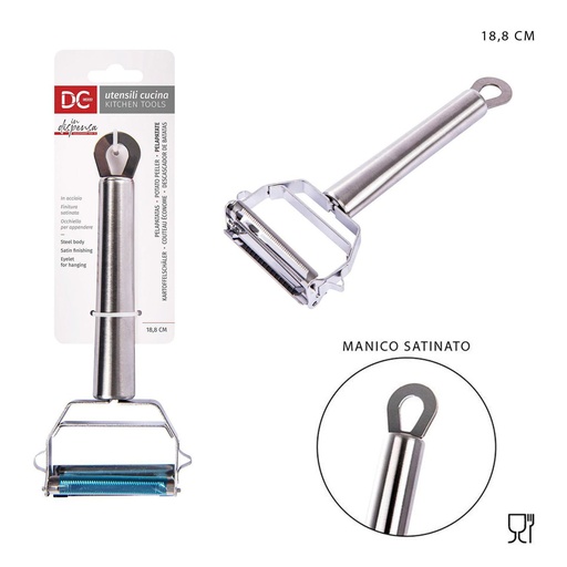 [0216654] Pelapatatas de acero inoxidable 18.8x8.2 cm - Accesorios de cocina