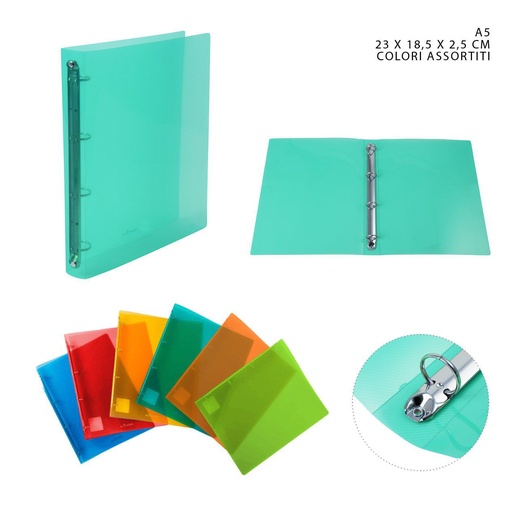 [0216745] Carpeta de colores A5 23x18.5x2.5 cm - Accesorios de oficina