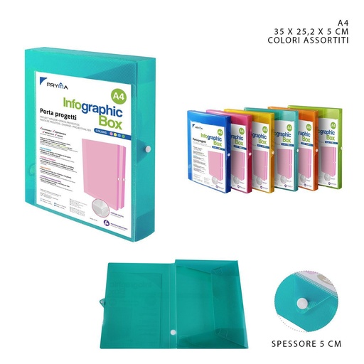 [0216759] Carpeta botón de colores 35x25.2x5 cm - Suministros de oficina