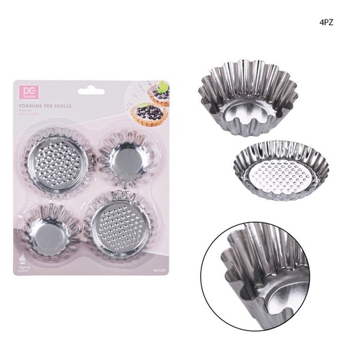 [0218314] Molde de aluminio 4 piezas - Utensilios de repostería