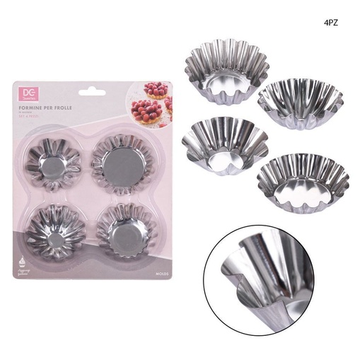 [0218107] Molde de aluminio 4 piezas - Utensilios de repostería