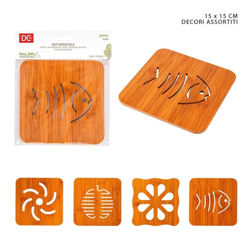 [0219157] Bas de olla cuadrada de plástico de 15cm - Accesorios para cocina