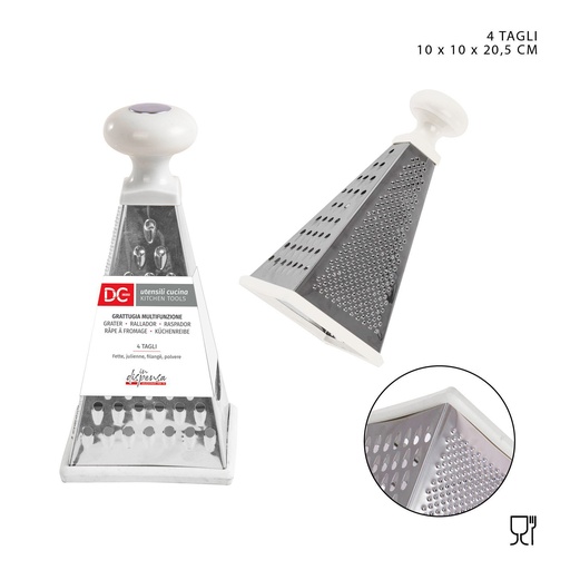 [0217559] Rallador multifunctional 10x10x20.5cm - Utensilio de cocina
