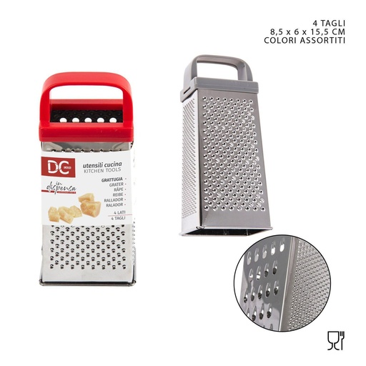 [0217562] Rallador multifuncional de acero inoxidable 8.5x6x15.5 cm - Utensilios de cocina