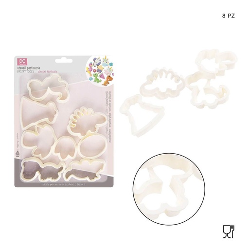 [0217689] Molde de galletas set de 8 piezas - Utensilios de cocina