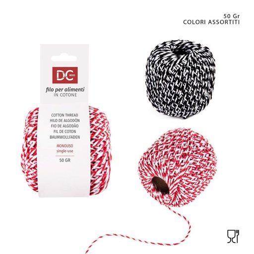 [0220181] Hilo de algodón para alimentos 50 g bicolor - Accesorios de cocina
