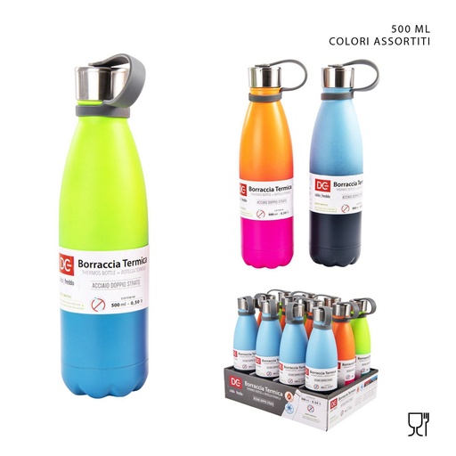 [0218138] Botella térmica de acero inoxidable de 500 ml - Accesorios del hogar