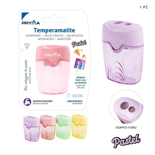 [0219070] Sacapuntas pastel de doble agujero - Accesorios de papelería