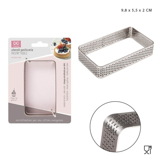 [0220589] Molde para mousse rectangular 9.8x5.5x2 cm - Utensilios de repostería