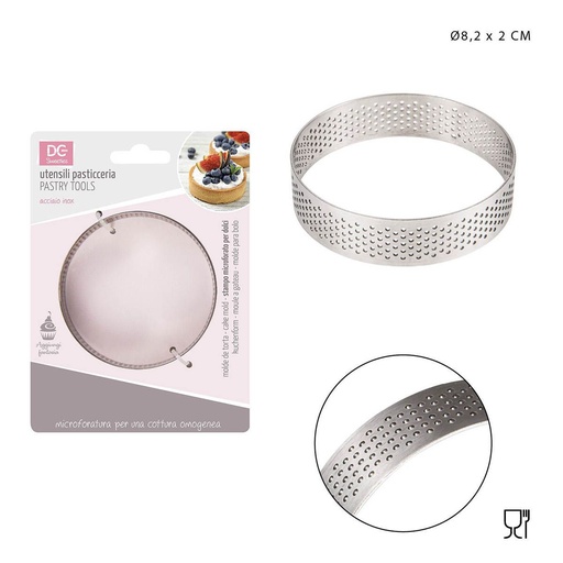 [0220591] Molde para mousse redondo 8.2x2 cm - Utensilios de repostería