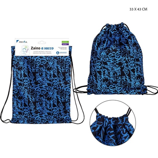 [0221600] Bolsa con cordón 33x43cm para deporte y uso diario