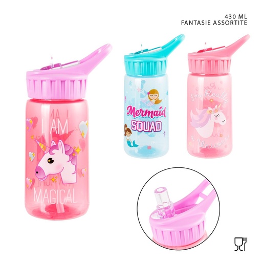[0221671] Botella de agua de plástico 430ml - Productos de agua