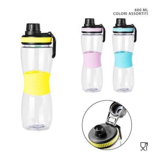 [0222386] Botella de agua de plástico 600 ml - Juguetes decorativos