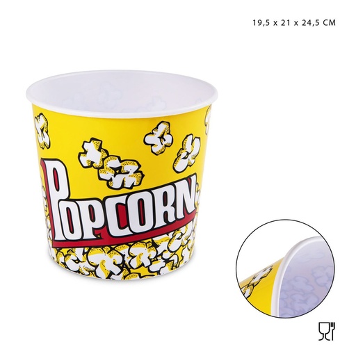[0222150] Cesta para palomitas de maíz 19.5x21x24.5 cm - Utensilios de cocina