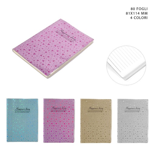[0222286] Libreta de tapa blanda 80 hojas 81x114 mm - Material de papelería