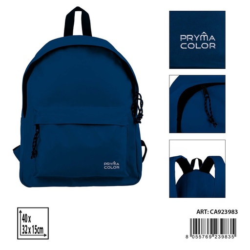 [0222876] Mochila escolar azul marino 40x31x15 cm - Mochilas