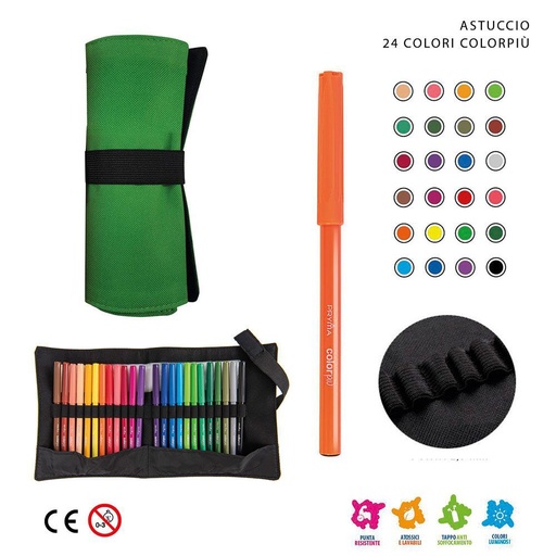 [0223170] Estuche de rotuladores 24PZ 36,5X20CM - Material artístico