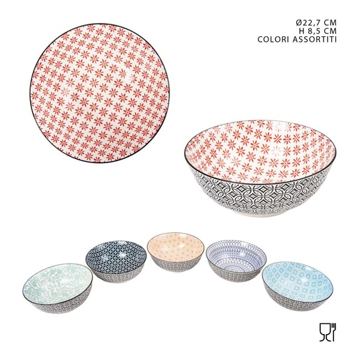 [0224462] Ensaladera de cerámica 22.7x8.5 cm - Accesorios de cocina