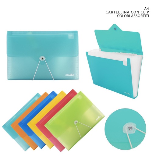 [0225007] Bolsa de archivo acordeón de colores 12 páginas para documentos
