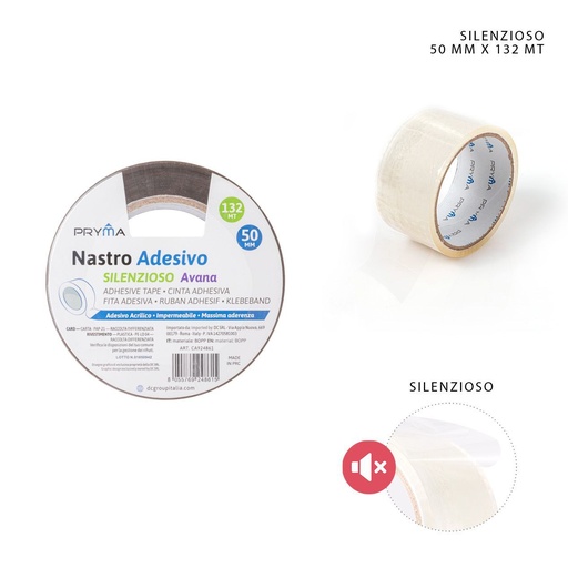 [0224583] Cinta adhesiva silenciosa 50mmx132m - Material de oficina