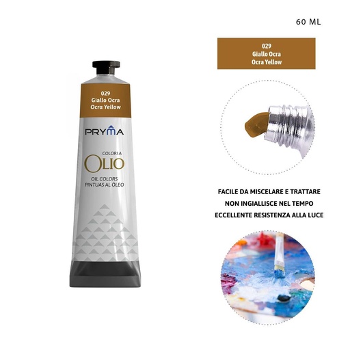 [0224617] Pintura al óleo 60ml N.029 ocre amarillo - Pinturas y arte