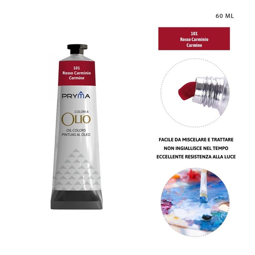 [0224619] Pintura al óleo 60ml N.101 carmín - Pinturas y arte