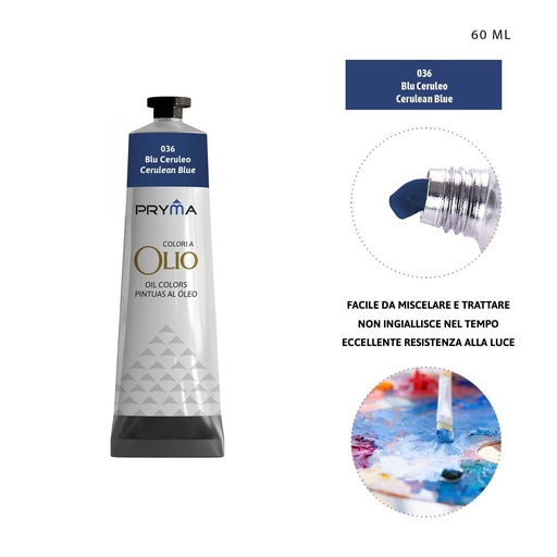 [0224633] Pintura al óleo 60ml N.036 azul lago - Pinturas y arte