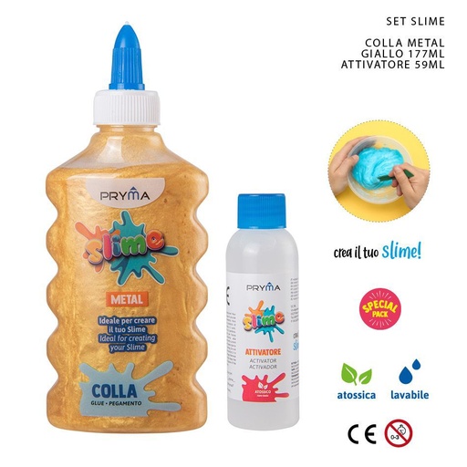 [0224836] Juego de slime 59ml amarillo acero - Materiales de arte y manualidades