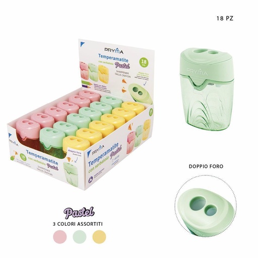 [0224893] Sacapuntas pastel de doble agujero - Suministros de oficina