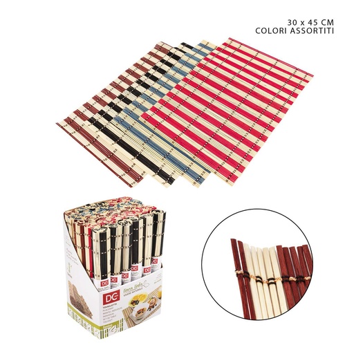 [0224116] Mantel individual de bambú 30x45cm - Artículos de mesa