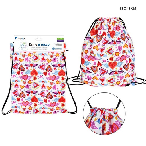 [0223342] Bolsa con cordón 33x43 cm - Mochila y estuche deportivo