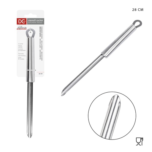 [0225131] Limpia calabacín acero 28 cm - Utensilios de cocina y cortadores