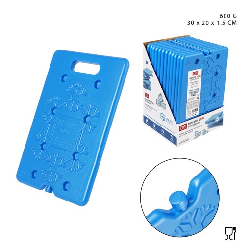 [0225160] Acumulador de frío de 600g 30x20x1.5cm - Accesorios de bar