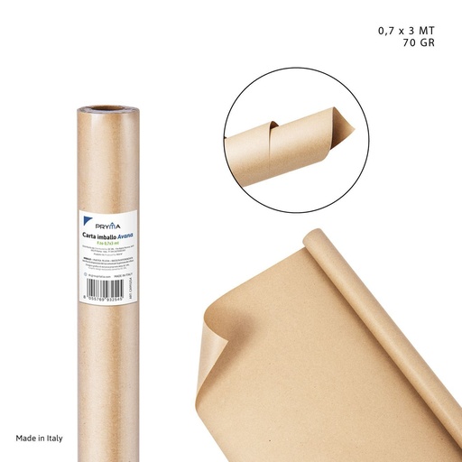 [0222920] Papel kraft 70 g 0.7x3 m - Suministros de oficina