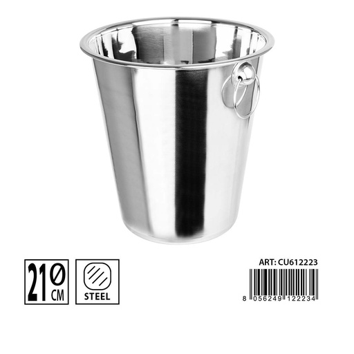 [0233152] Cubo para botellas de acero inoxidable de 21 cm - Accesorios de bar
