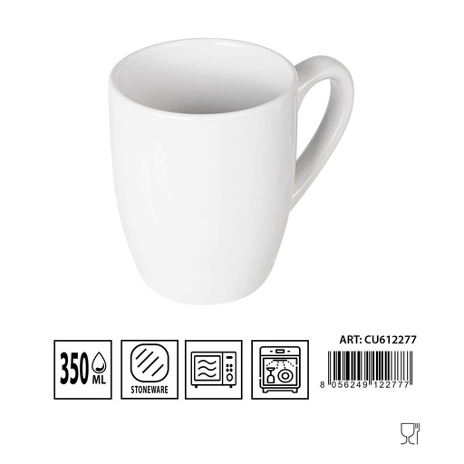 [0233798] Taza cerámica 325ml blanca - Artículos de cerámica