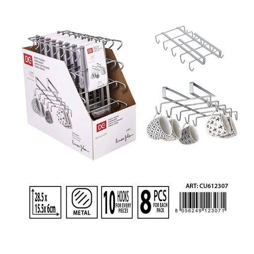 [0233891] Gancho colgante para tazas, estante de cocina 28.5x15.5x6 cm - Almacenamiento en cocina
