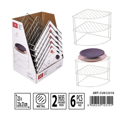 [0233894] Estante esquinero para platos 23X23X21CM - Accesorios de cocina