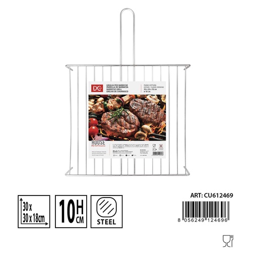 [0234736] Parilla DC Casa BBQ 30x30x18h 10cm - Utensilios de cocina