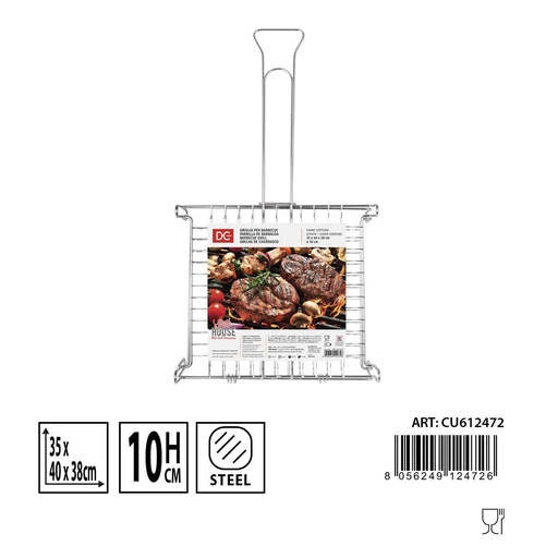 [0234739] Parrilla DC Casa BBQ 35x40x38h 10cm - Utensilios de barbacoa