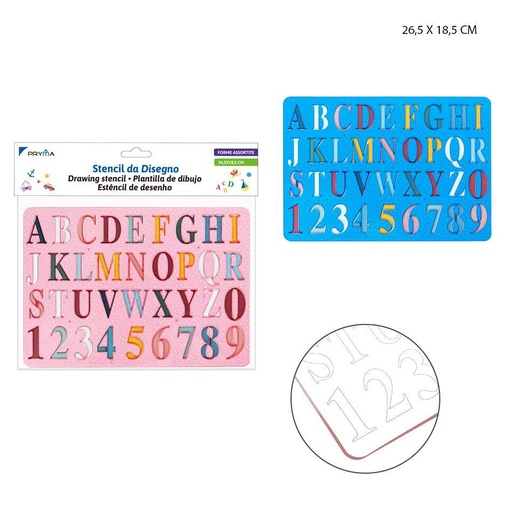 [0227686] Plantillas de dibujo 26.5x18.5cm - Material de arte
