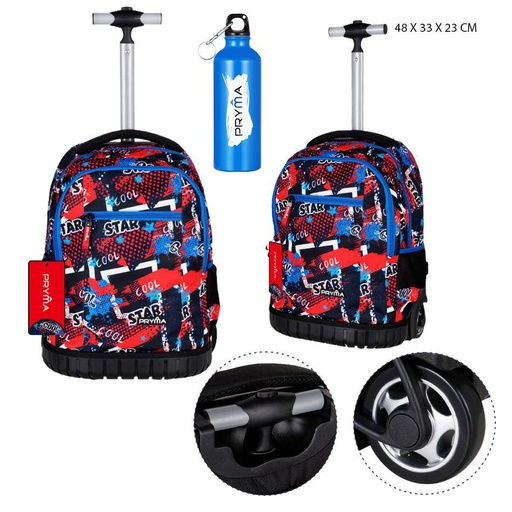 [0227407] Mochila con ruedas 48X33X23 cm - Accesorios escolares y mochilas