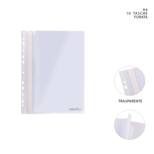 [0227330] Carpeta flexible 10 páginas A4 transparente - Carpeta de archivo