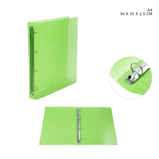 [0227366] Funda A4 verde 30x25x2.5cm - Artículos de oficina