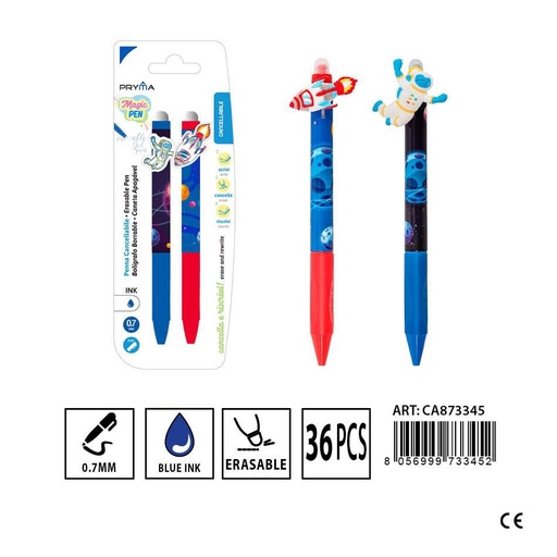 [0227681] Bolígrafo borrable 0.7MM 2pz - Material de papelería