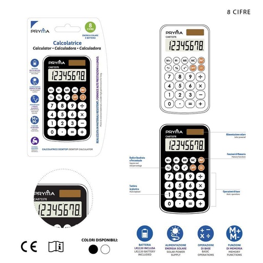 [0227724] Calculadora 8 cifras 118X66X8 mm - Material de oficina