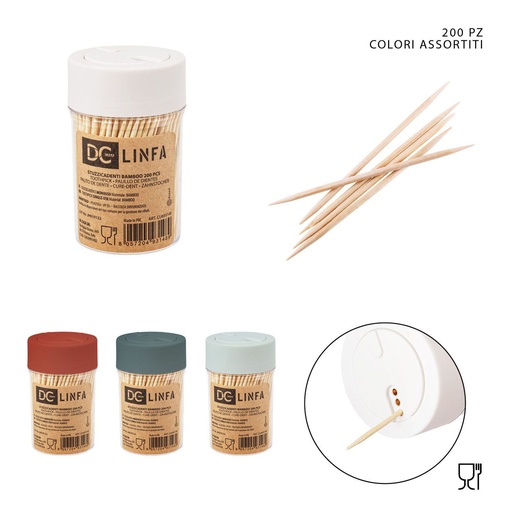 [0226230] Palillos de bambú para dientes 200 pcs - Accesorios de cocina