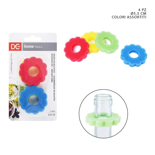[0227832] Salvagotas para botellas 5.5CM 4 piezas - Accesorios de cocina