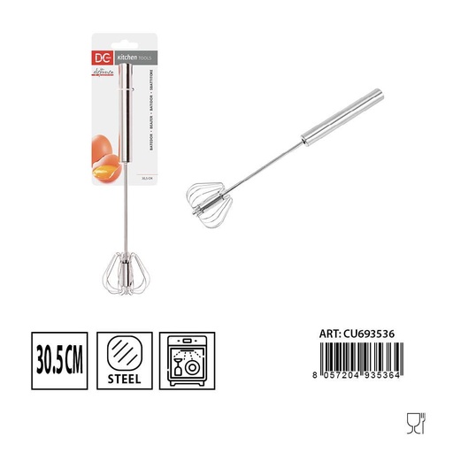 [0230104] Batidora de huevos de acero inoxidable 30,5cm - Utensilios de cocina