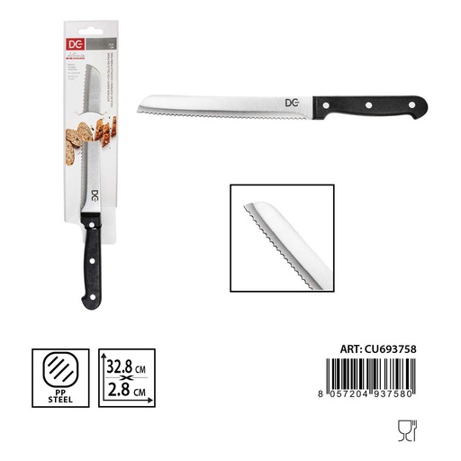 [0233360] Cuchillo para pan 32.8 x 2.8 cm - Utensilios de cocina
